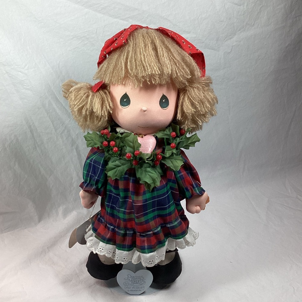 Holly Christmas Precious Moments Plush 16" Doll Applause Samuel Butcher STAND